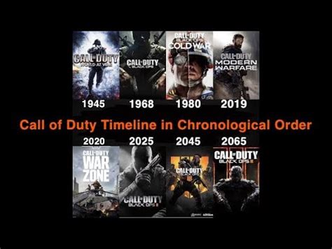 call of duty story mode in order